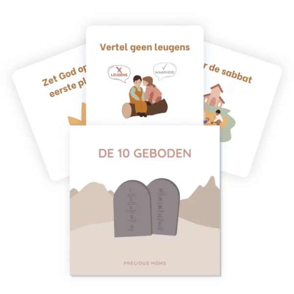 10 geboden kaartenset